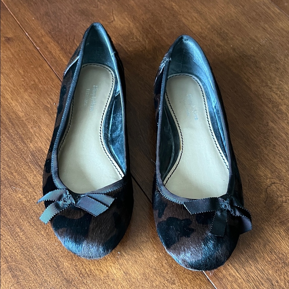 Simply Vera Vera Wang Leopard Print Flats with Bow